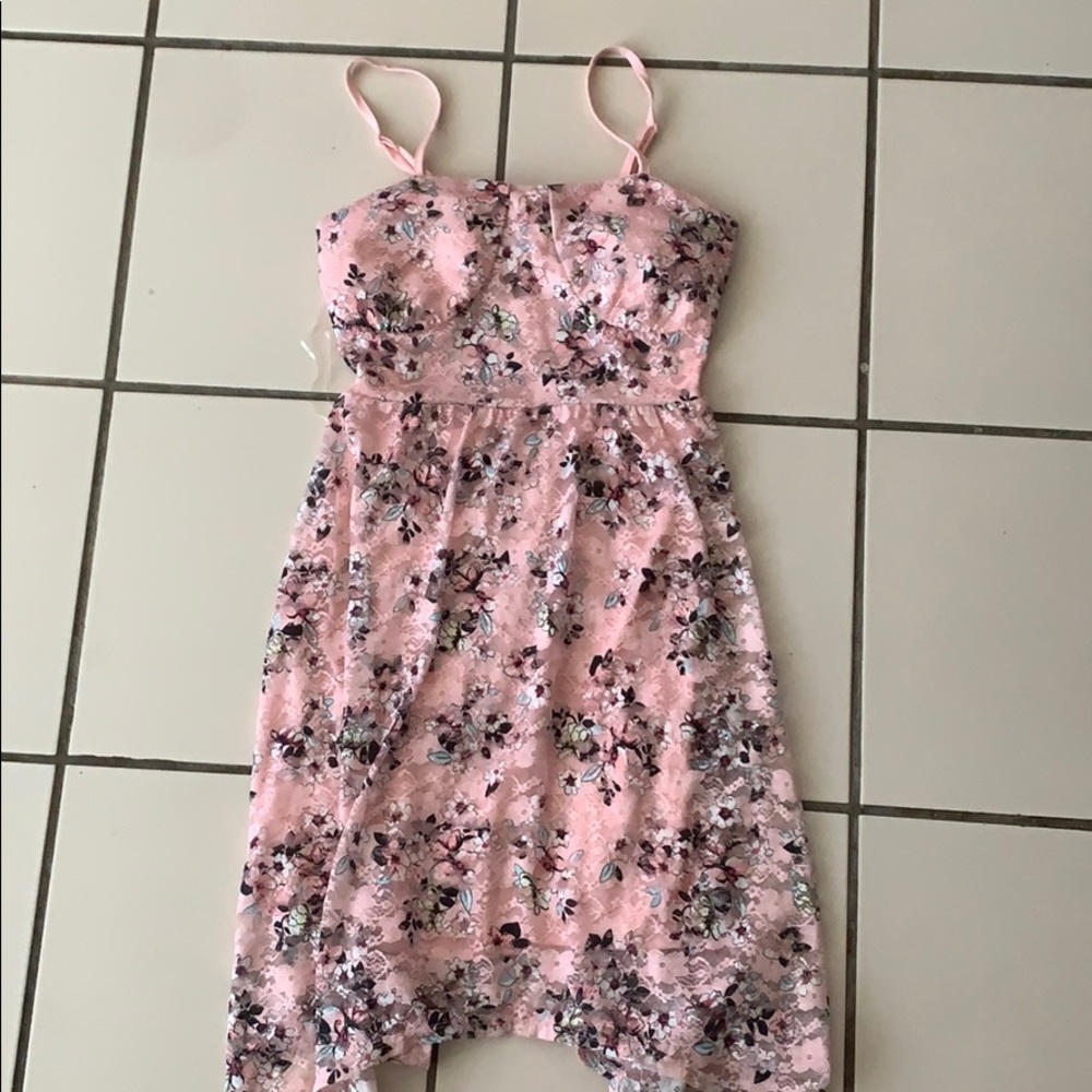 Pink casual dress